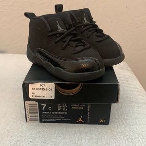 Toddler Jordan retro 12 shoes. Size 7C. In great condition.